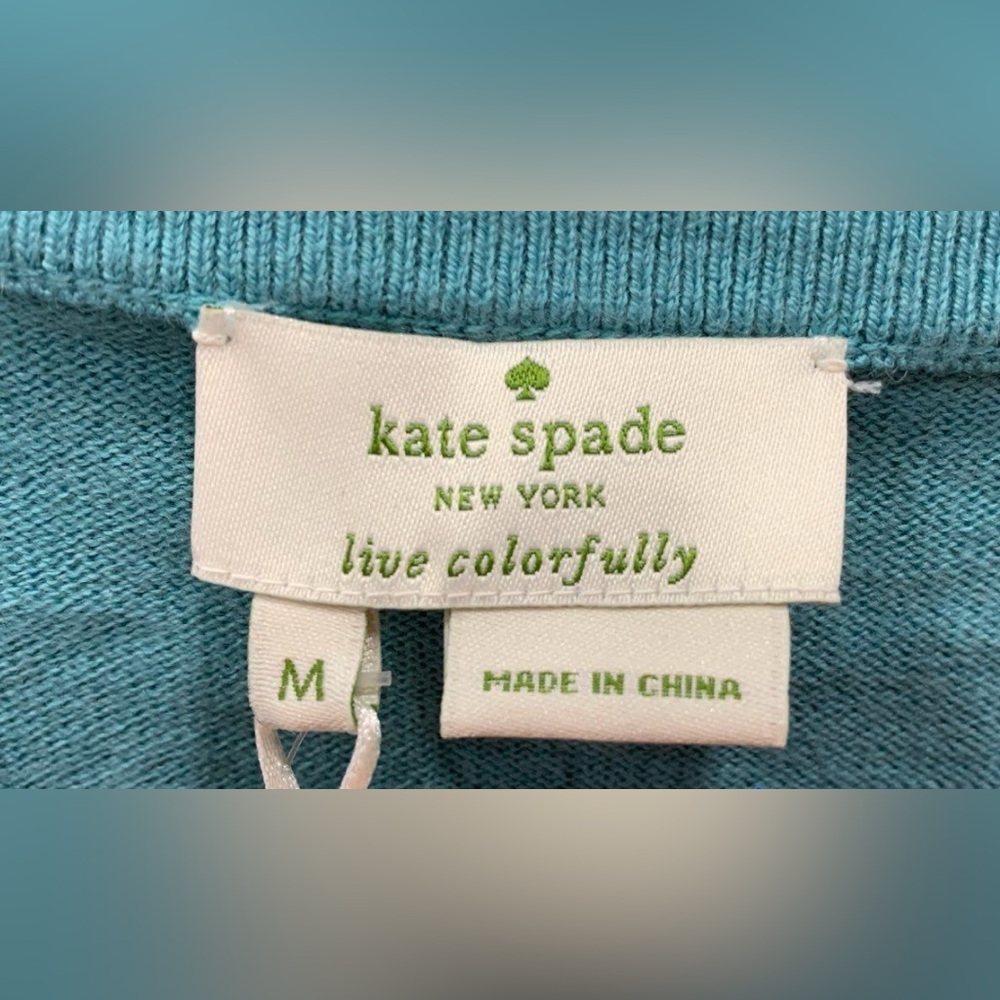 Kate Spade Turquoise Knit Sweater - Picture 3 of 5